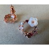Schmuckset Rosegold mit Kirschblüte und Schmetterling Elegant für Mädchen glänzend
