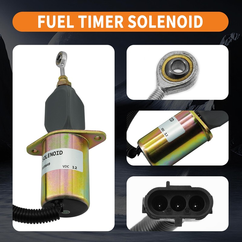 GLOCRORET 12V Fuel Shut Off Solenoid Valve 3935649 fit for