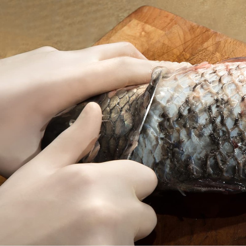 TRONEX 1510 Rubber Latex Disposable Gloves, Non Medical, General Purpose,