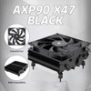Thermalrlght AXP90 X47 Black Low Profile CPU Air Cooler, 47mm