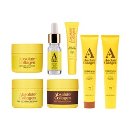 Absolute Collagen - Firmer & Fuller Travel Set – Deep Lift Skincare + Collagen Complex Haircare Minis in Luxury Travel Bag
