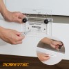 POWERTEC 71412 Cabinet Hardware Drawer Pull Jig Template and Center