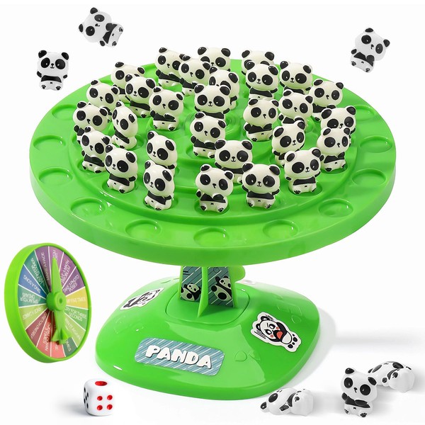 Frog Balance Game, Balanced Tree Frog Board Game, Frog Balance Counting Toys for Kids, Multiplayer Desktop Stacking Interactive Toys for Family Gathering Christmas Party (C)
