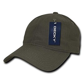DECKY Low Crown Relaxed Rip Stop Cap, Olive Drab