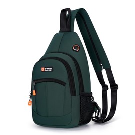 HASENWY Cross Body Bag Sling Bags for Women Water Resistant Backpack Lightweight Shoulder Chest Daypack for Men Women Hiking Travel, Green