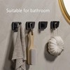 YESENT Aluminum Alloy Heavy-Duty Sticky Hook Bathroom Towel Hook Door-Mounted