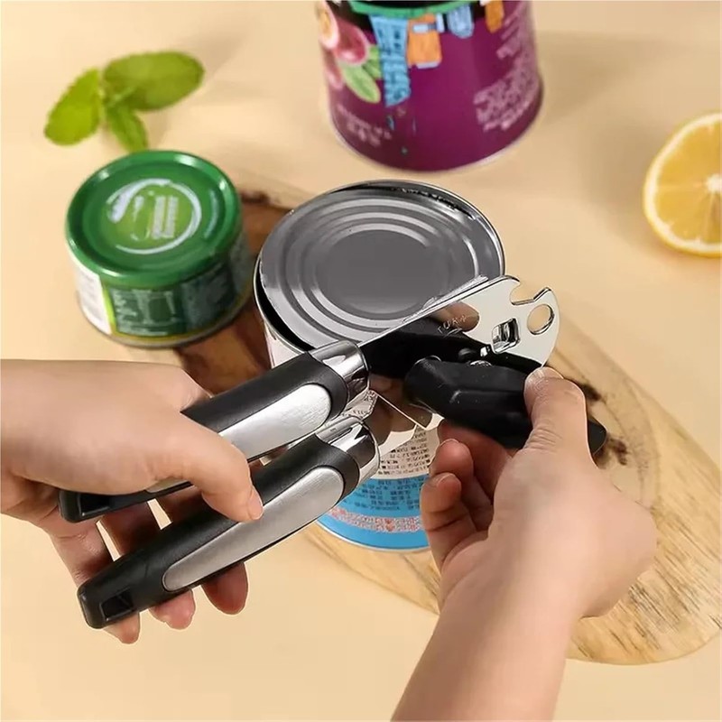Multifunctional Stainless Steel Manual Can Opener and Bottle Opener, Heavy