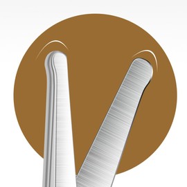 Premium Stainless Steel Round Tip Nose Hair Scissors Small Eyebrow Scissors Trimmer for Women Men(Silver)