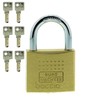 Burg-Wächter Padlock – 6.5 mm Thickness, Pincers, 6 Keys, Boccia