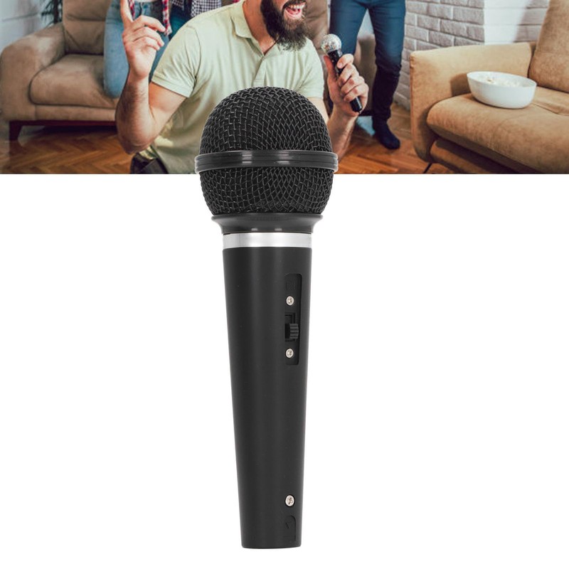 Handheld Wired Microphone Dynamic Cardioid Wired Vocal Microphone for Home
