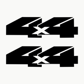 AUTODOMY 4x4 Off Road Sticker Pack of 2 for Car (Black)