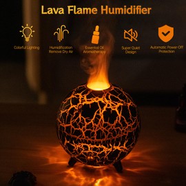 Humidifiers for Bedroom, 3 in 1 Small Humidifier with 7 Colors Night Lights, 200ML Aromatherapy Diffuser for Home,Bedroom,Office,Yoga (Black)