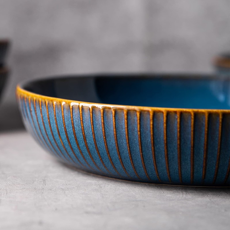 CSYY 4 Pcs Pasta Bowls 35 Ounces, 8.5 Inch Porcelain
