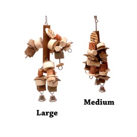 Corn Maze Parrot Toy (Choose a Size) (Medium)