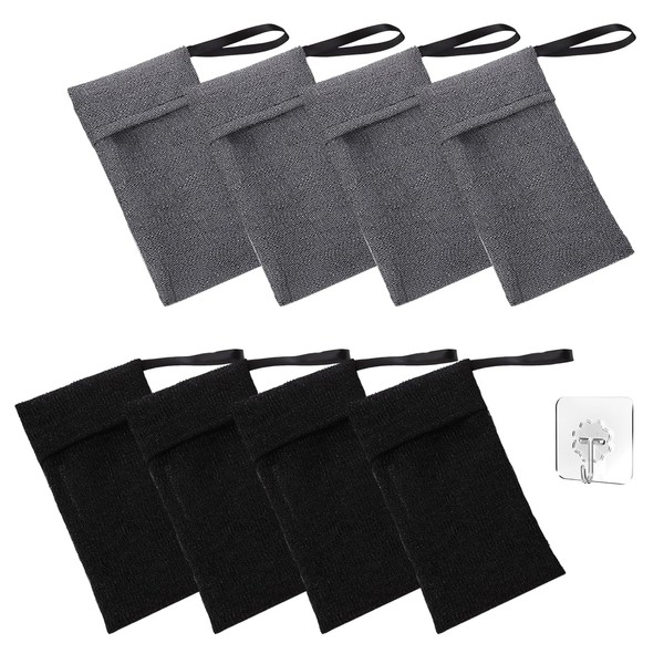 Pack of 8 Soap Bags for Solid Soap, Nylon Soap