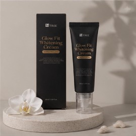 Emtree Glow Fit Whitening Cream 50ml All-in-one Whitening Moisture Tone Up Peeled Egg Glow / 엠트리 글로우핏 화이트닝 크림 50ml 올인원 미백 수분 톤업 깐달걀 광채