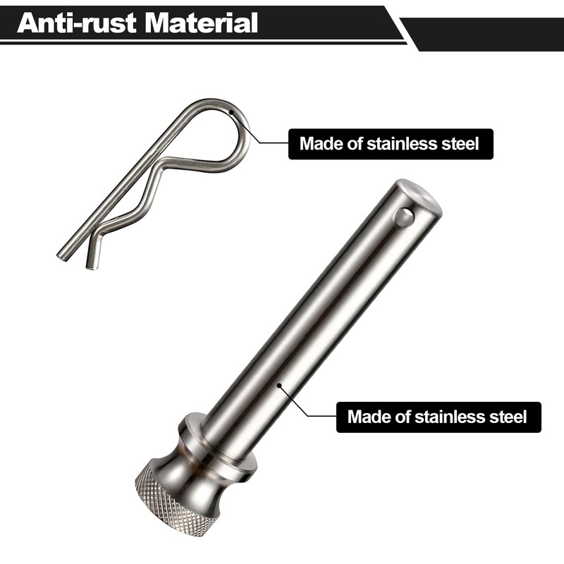 TOPSHINE Stainless Steel Trailer Hitch Pin and Clip, 5/8 Inch