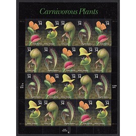 Carnivorous Plants Sheet of Twenty 34 Cent Stamps Scott 3531a