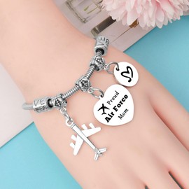 Airforce Mom Gift Military Wife Gifts Military Mom Gifts Jewelry Military Deployment Gift Mother's Day Gift for Mom Proud Air Force Mom Jewelry Christmas Birthday Gift for Army Mom Air Force Mom