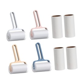 BESPORTBLE 1 Set Pet Hair Lint Roller with Replaceable Cores Easy to Use Semi Transparent Storage No Smell High Temperature Resistant for Clothing Furniture and Car Interiors