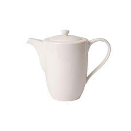 Villeroy und Boch For Me Kaffeekanne, Premium Porzellan, Weiß, 16 x 16 x 14 cm