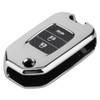 Carbon Fiber Style Folding Car Key Fob Cover Protective Case