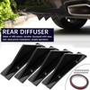 JMTBNO 4pcs Universal Curved Shape Rear Bumper Diffuser Shark Fin