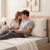 Headboard Pillow Twin/Twin XL, Beige Triangle Wedge Pillow Headboard for