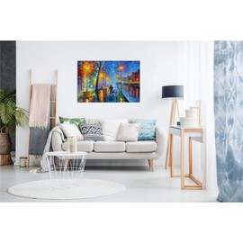 Melody of The Night by Leonid Afremov Canvas Wall Art Picture Print for Home Decor (18x12)