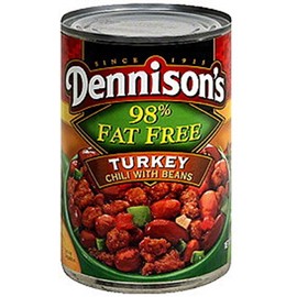 Dennison's, 99% Fat Free, Turkey Chili with Beans, 15oz Can (Pack of 6)