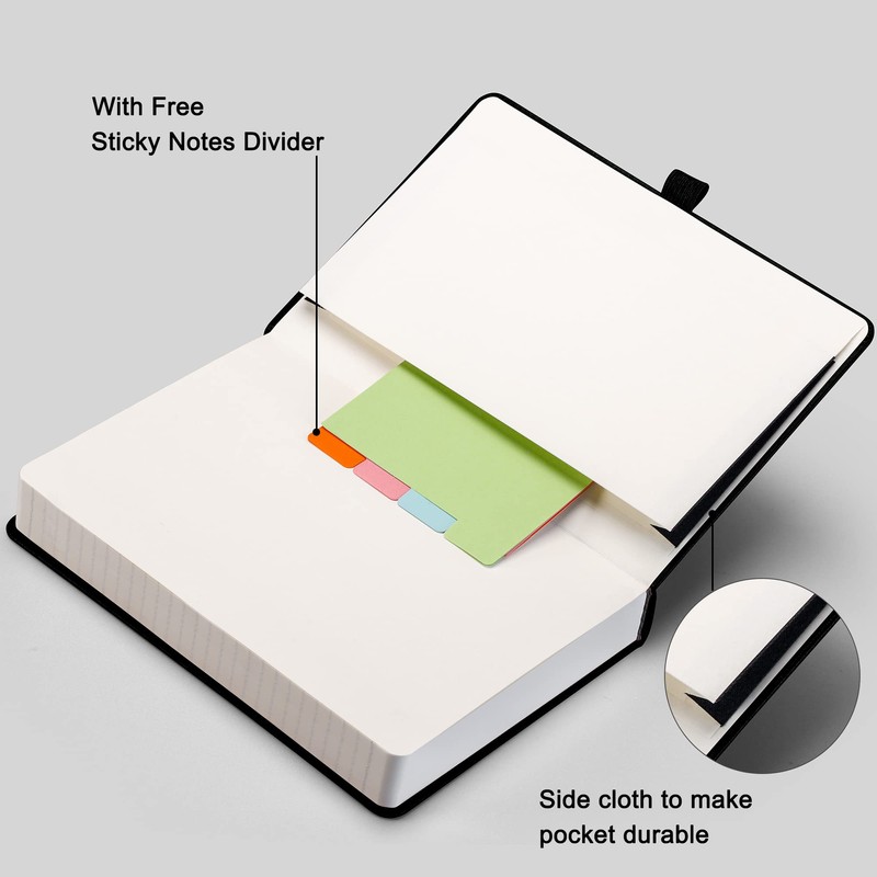RETTACY Lined Journal Notebook - A5 Note Book Hardcover Thick