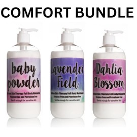 16 oz trio bundles: The Lotion Company Full Body Moisturizer PICK YOUR SCENT; Body Lotions: 3: 16 oz lotions in assorted fragrances w/ Aloe Vera - Scent: COMFORT BUNDLE
