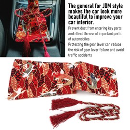Car Shift Gaiter Cover, Shift Boot Dust Cover, Boat Canvas, Car Modification Universal for JDM Style Pattern(#7)