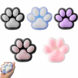 6PCS Cat Paw Squishy, Squishy Cat Paw, Taba Squishy Paw, Funny Novelty Cute Animals Stress Relieving Fidget Toy, Compact and Easy to Carry for Boys Girls Birthday Party Gifts