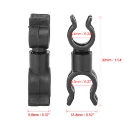 X AUTOHAUX 20pcs Car Plastic Fasteners Oil Pipe Clip Retainer 13.3x39mm