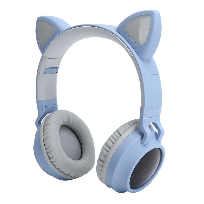 Cat Ear Headphone 3D LED Light Wireless Bluetooth 5.0 Foldable
