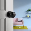 Probrico 6 Pack Passage Door Knobs in Matte Black for