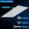 Voolan All Metal Rain Shower Head - High Flow Square