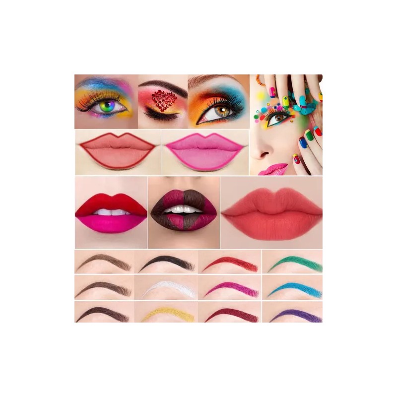 Lápiz Delineador De Ojos De 15pcs Lapiz Para Cejas Tintaline