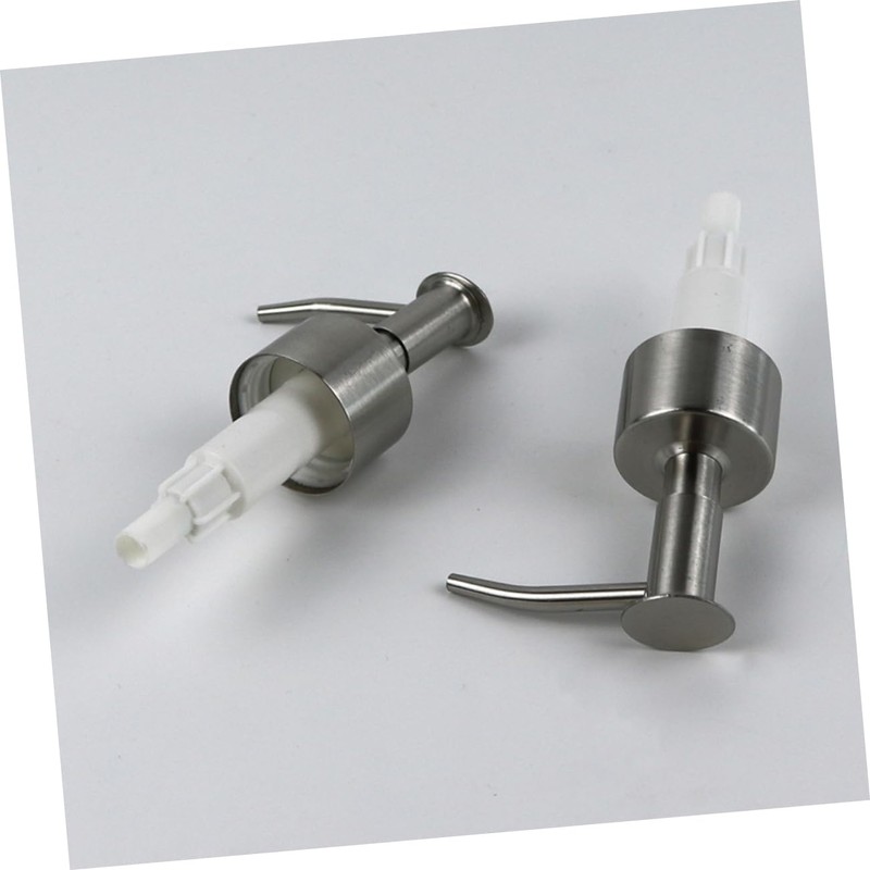 LABRIMP 2pcs Stainless Steel Lotion Pump Heads Press Pump Bottle