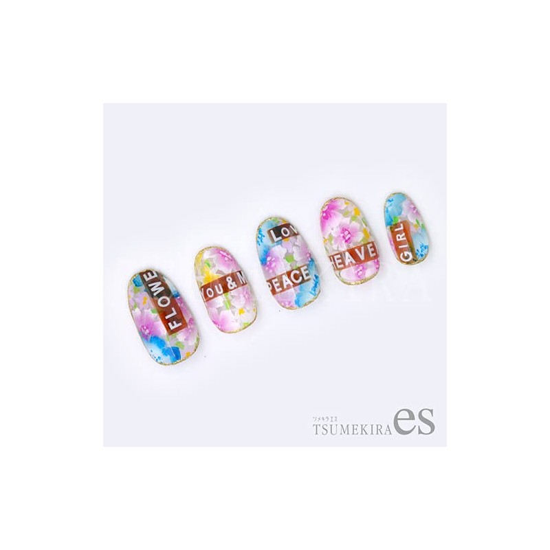 Mini Alphabet Nail Stickers, White & Black, Set of 2,