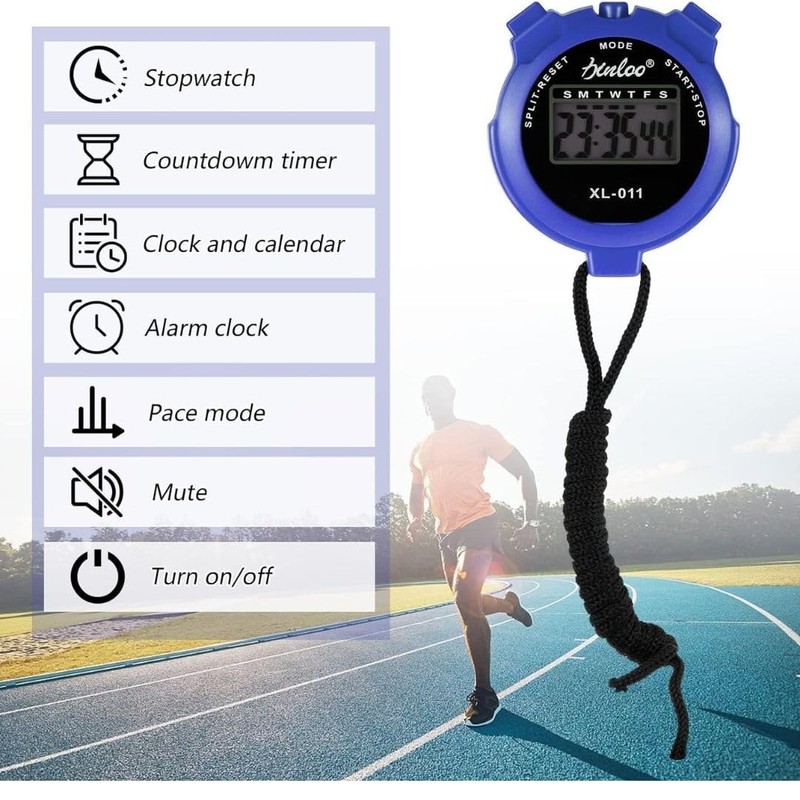Stopwatches, Digital Sports Stop watch, referee kit, Handheld stopwatch Split