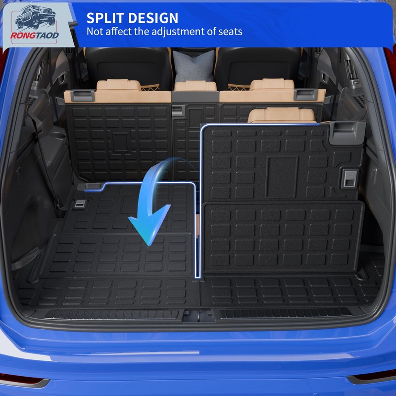 Rongtaod Cargo Mat Compatible with 2010-2024 Toyota 4Runner 7 Seats