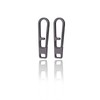 TIKIDESIGN Titanium Zip Zipper, Pack of 2 Zip Pendants, Removable