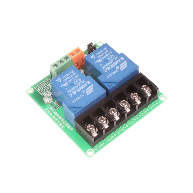 NOYITO 30A 2-Channel Relay Module High Low Level Trigger with