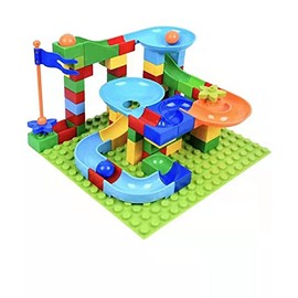 Building Blocks Marble Run Building Blocks Construction Toys Creative Large Building Bricks Toy Marble Race Puzzle Race Track Building Set for 3+ Year Old Boys and Girls Learning Toy1
