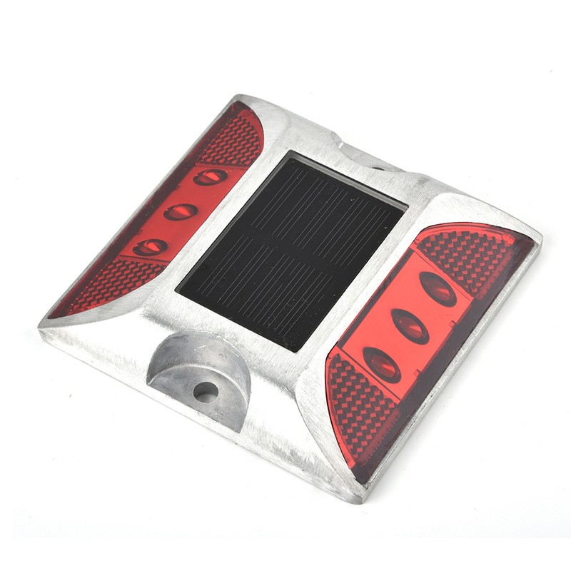 6 LED Solar Power Ground Marker Lights Waterproof Outdoor Driveway