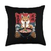 Shiba Inu Ramen 漢字 Japanese Food Cute Dog Anime Throw