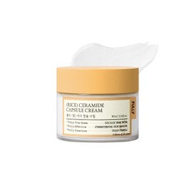 FULLY Crema Hidratante de Ceramida de Arroz – Crema Facial Coreana de Hidratación Profunda con Extracto de Salvado de Arroz y Ceramida, Fortalece la Barrera, Piel Luminosa, Sin Fragancia, Vegana y