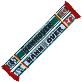 Generisch Hannover football scarf, Hannover scarf tradition since 1896 (silk scarf), Black, White, Green, Red